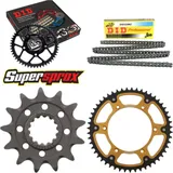 Kettensatz Stealth gold für: Gas Gas EC200 99-02/MC250 00 13-51-116 DID520NZ Clip