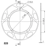 Edge-Disc Supersprox 525/47t silver ACD179247SLV Edge-Disc Supersprox 525/47t silver ACD179247SLV