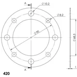 Edge-Disc Supersprox 420/34t gold ACD21434GLD