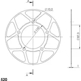 Edge-Disc Supersprox 520/46Z blau ACD82346BLU