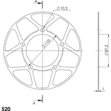 Edge-Disc Supersprox 520/47Z rot ACD82347RED