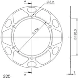 Edge-Disc Supersprox 520/45t blue ACD84645BLU