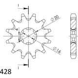 Ritzel Supersprox 428/12Z 28200-11