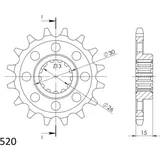 Ritzel Supersprox 520/17Z 61801-17