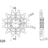 Front Sprocket Supersprox 520/12t 22406-12