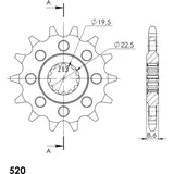 Silent Front Sprocket Supersprox 520/14t 21447S14