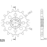 Silent Front Sprocket Supersprox 525/16t 24603S16