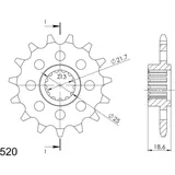 Front Sprocket Supersprox 520/15t 24605S15