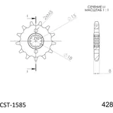 Front Sprocket Supersprox 428/13t
