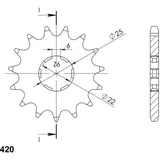 Front Sprocket Supersprox 420/15t