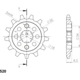 Ritzel Supersprox 520/14Z 20317-14