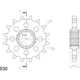 Silent Front Sprocket Supersprox 530/16t 20603S16