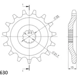 Ritzel Supersprox 630/15Z 24600-15 Ritzel Supersprox 630/15Z 24600-15