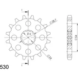 Silent Front Sprocket Supersprox 530/17t 24601S17