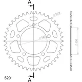 Alu-Kettenrad Supersprox 520/42Z schwarz 36801AK42 Alu-Kettenrad Supersprox 520/42Z schwarz 36801AK42