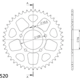 Alu-Kettenrad Supersprox 520/45Z schwarz 93902AK45