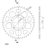Alu-Rear Sprocket / Chain Wheel Supersprox 525/41t blue