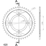 Stahl-Kettenrad Supersprox 420/40Z schwarz