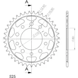 Stahl-Kettenrad Supersprox 525/39Z schwarz