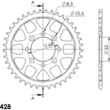 Stahl-Kettenrad Supersprox 428/41Z schwarz 14101-41