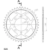 Stahl-Kettenrad Supersprox 520/47Z schwarz 14312-47