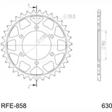Steel-Rear Sprocket / Chain Wheel Supersprox 630/35t black 12800-35 Steel-Rear Sprocket / Chain Wheel Supersprox 630/35t black 12800-35