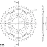 Stealth-Kettenrad Supersprox 525/43Z schwarz 16610K43
