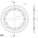 Stealth-Kettenrad Supersprox 520/42Z schwarz 14206K42