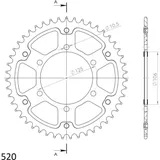 Stealth-Kettenrad Supersprox 520/47Z schwarz 86502K47