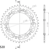 Stealth-Kettenrad Supersprox 520/42Z schwarz 10304K42