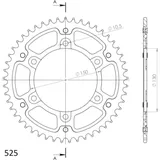 Stealth-Kettenrad Supersprox 525/47Z schwarz