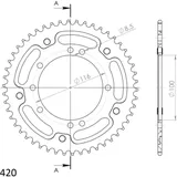 Stealth-Kettenrad Supersprox 420/50Z schwarz 16104K50