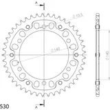 Stealth-Rear Sprocket / Chain Wheel Supersprox 530/45t black 16701K45