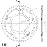 Stealth-Rear Sprocket / Chain Wheel Supersprox 525/45t black 35700K45