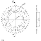 Stealth-Rear Sprocket / Chain Wheel Supersprox 520/41t black 35701K41