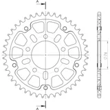 Stealth-Rear Sprocket / Chain Wheel Supersprox 530/43t black 37090K43