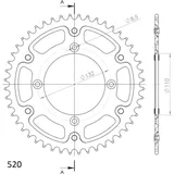 Stealth-Kettenrad Supersprox 520/48Z gold 71307S48