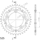 Stealth-Kettenrad Supersprox 525/37Z gold 50614S37