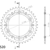 Stealth-Kettenrad Supersprox 520/41Z schwarz 14203K41 Stealth-Kettenrad Supersprox 520/41Z schwarz 14203K41