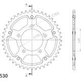 Stealth-Rear Sprocket / Chain Wheel Supersprox 530/45t black 14601K45