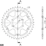 Stealth-Kettenrad Supersprox 520/41Z gold 30844S41