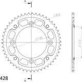 Stealth-Rear Sprocket / Chain Wheel Supersprox 428/50t black 71200K50