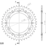 Stealth-Kettenrad Supersprox 520/42Z schwarz 71304K42