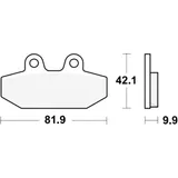 Sintered Brake Pads for Motorcycles TRW Alternative: 7370219