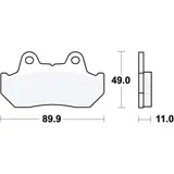 Bremsklotz Sinter vorne TRW Alternative: 7328545 passend für: Honda CB, VF, CX, GL