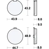 Bremsklotz Standard TRW Alternative: 7325954 passend für: Hyosung GA, GF