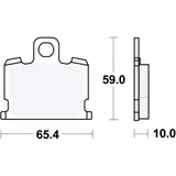 Bremsklotz Standard TRW Alternative: 7326796 passend für: Yamaha RD, RX