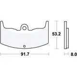Brake pads std TRW altn 7328263 for: Honda CBX, VT, CBR