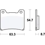 Brake pads sintered front sv TRW alternative: 7328560 for: Norton Rotary
