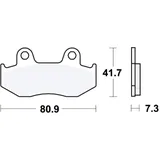 Brake pads lc TRW alternative: 7326978 for: Honda MTX